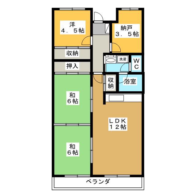 ホレスト(4LDK/2階)の間取り写真