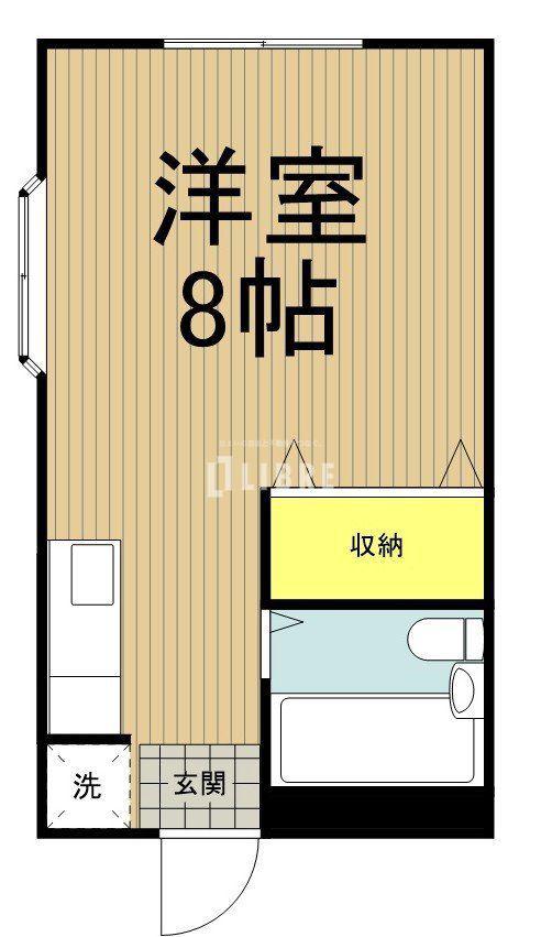 エステートピア藤(ワンルーム/2階)の間取り写真