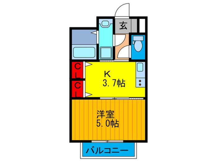 サクセス京阪本通(1K/5階)の間取り写真