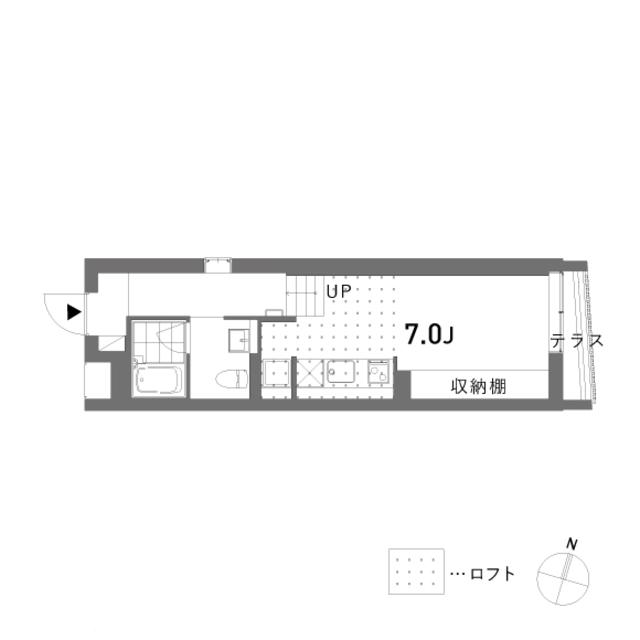 ヴィトワ(ワンルーム/1階)の間取り写真