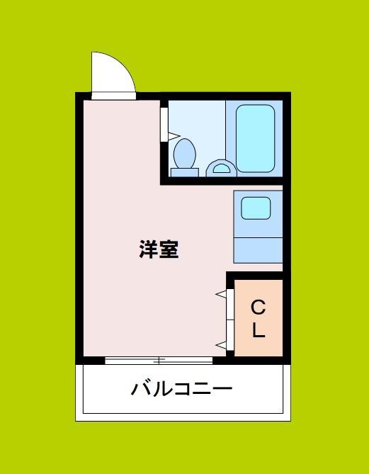 HANAZONO MAISON(ワンルーム/2階)の間取り写真