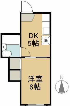 アズ新宿(1DK/1階)の間取り写真