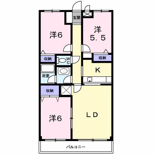 アイランドシティ(3LDK/3階)の間取り写真