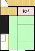 折本荘(ワンルーム/1階)の間取り写真