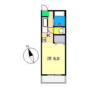 住友ハイツ(1K/1階)の間取り写真