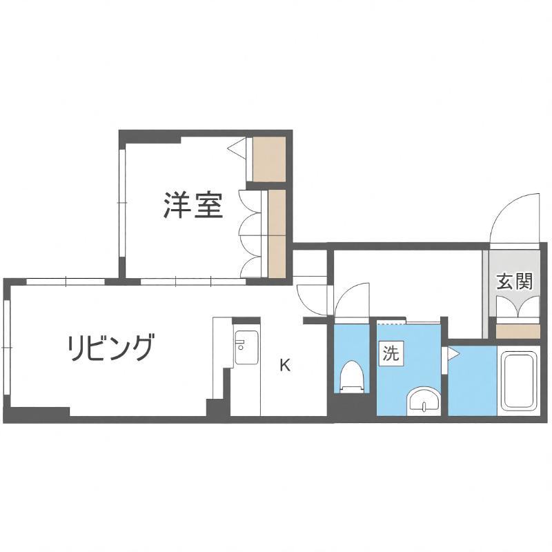 THE RESIDENCE PARK YAMAHANA 旧NHレジデ(1LDK/2階)の間取り写真