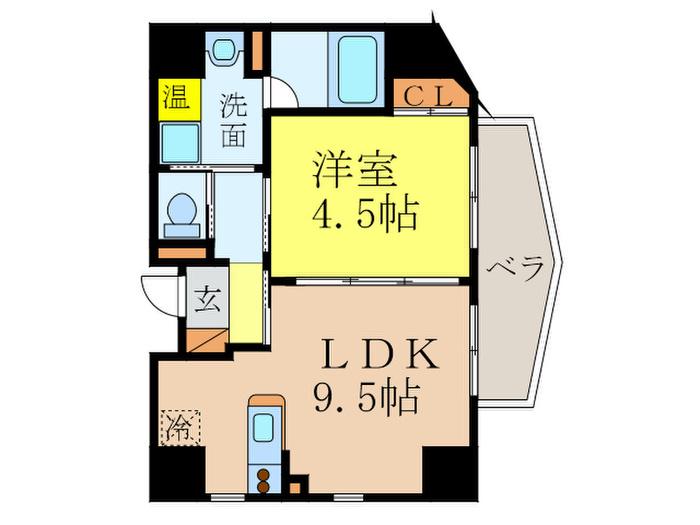 M&Y 上前津(1LDK/5階)の間取り写真