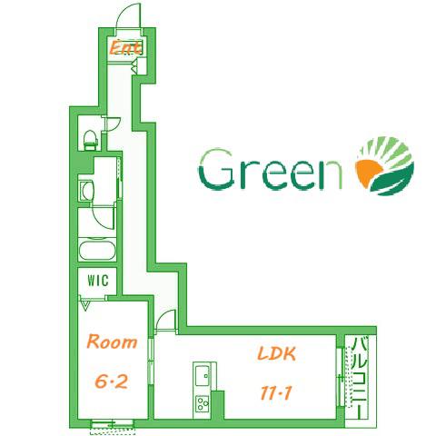 GRAN REREUR(1LDK/1階)の間取り写真