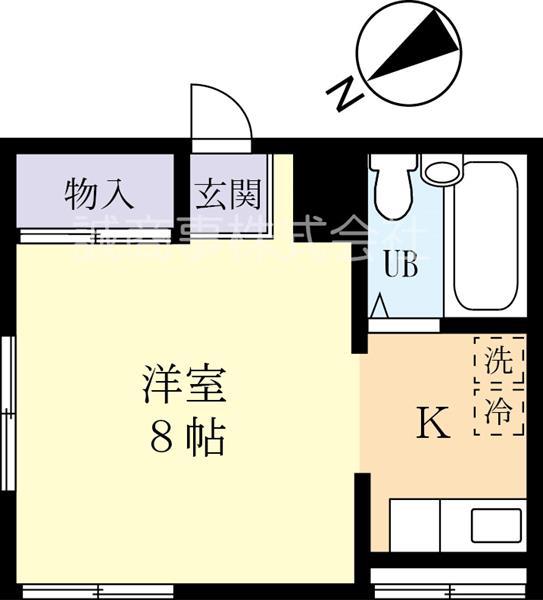 第5ビューハイツ(1K/3階)の間取り写真