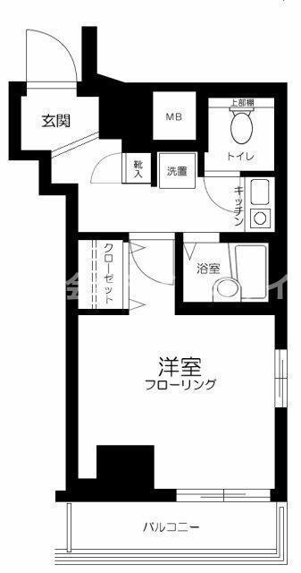 サンテミリオン目白(1K/11階)の間取り写真