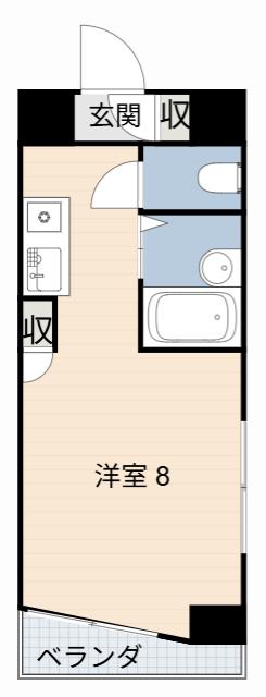 シーズンコート尾張瀬戸(1K/4階)の間取り写真