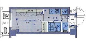 ブライズ品川南(1K/4階)の間取り写真