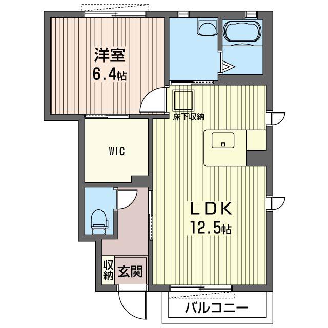 CHIHIRO HOUSE B(1LDK/1階)の間取り写真