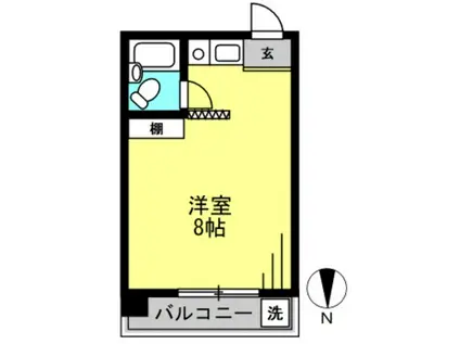 宮内商事ビル(1K/3階)の間取り写真