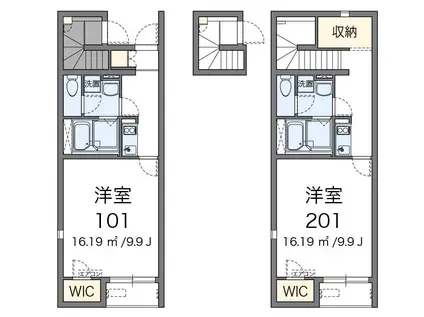 レオネクストコンフォートパレス(1K/1階)の間取り写真
