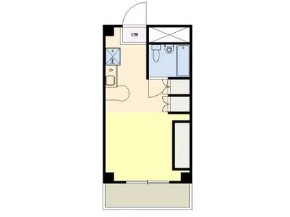 オリエントビル(ワンルーム/4階)の間取り写真