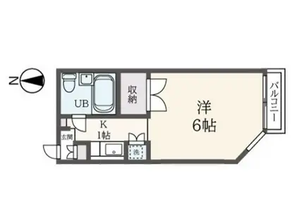 フローラ宮崎台(1K/5階)の間取り写真
