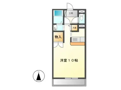 コッジィーコートFUKATA(ワンルーム/3階)の間取り写真