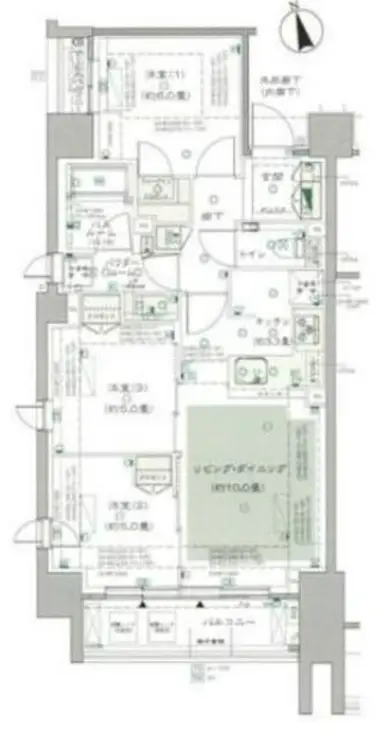 セントラルレジデンス西早稲田 12階階 間取り