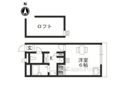 レオパレス高瀬川(1K/1階)の間取り写真