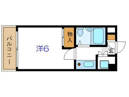 瑞江マキノビル(1K/4階)の間取り写真