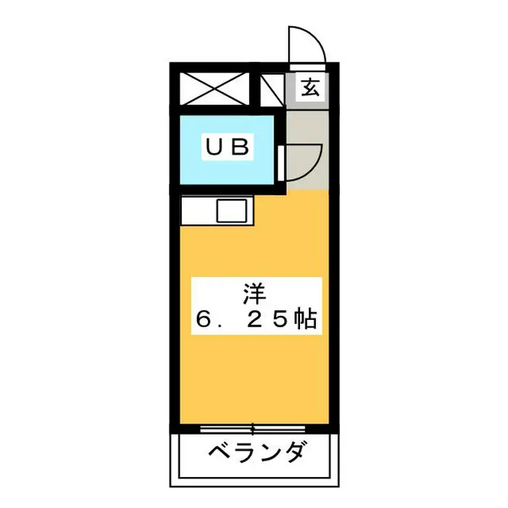 スカイコート新川崎 1階階 間取り