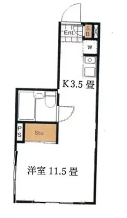 Jパレス国立 1階階 間取り