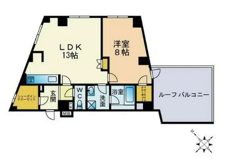 ユニロイヤル赤坂 5階階 間取り