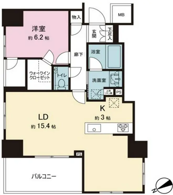 ブランズ日本橋茅場町 5階階 間取り