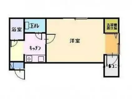 大福マンション三吉(1K/3階)の間取り写真
