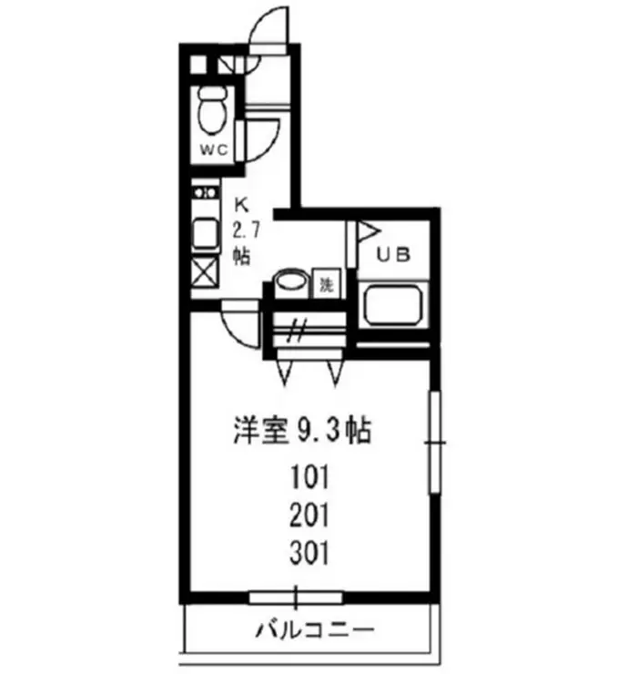 マロウド中山II 2階階 間取り