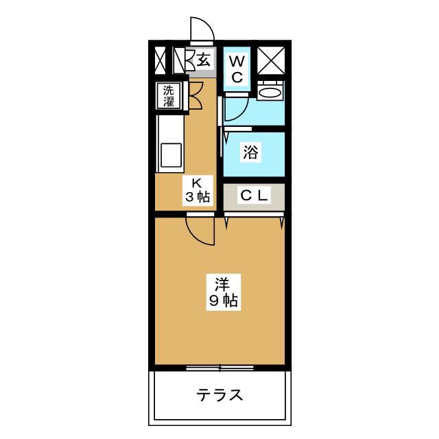 マンション芸濃(1K/1階)の間取り写真