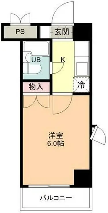 スカイコート八王子 4階階 間取り