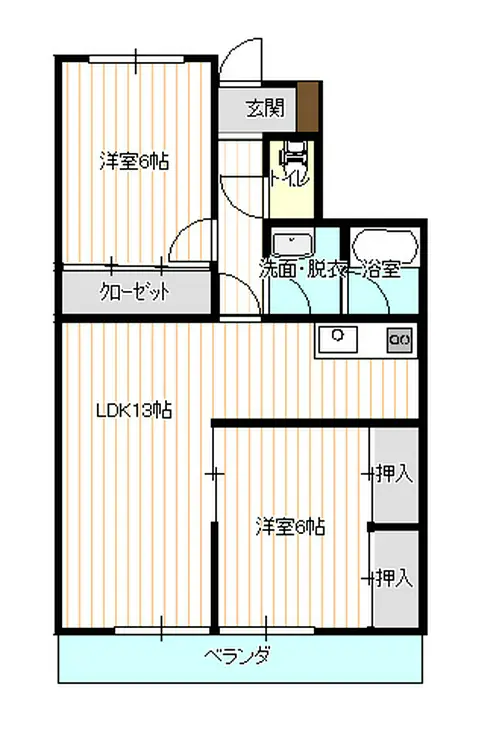 アモ末広 2階階 間取り