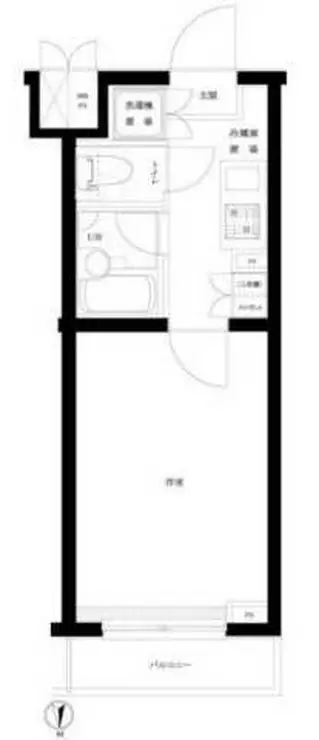 ルーブル早稲田六番館 2階階 間取り
