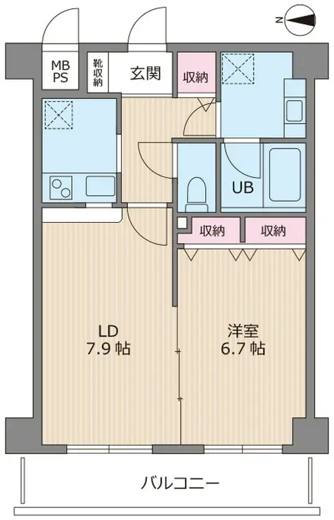 エバーブルーム 3階階 間取り