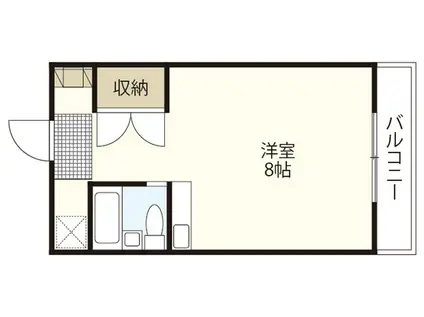 メルクマール宇品(ワンルーム/2階)の間取り写真