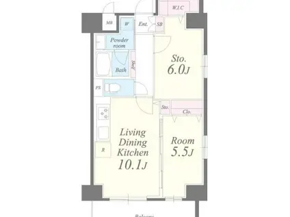 ベル エポック(1SLDK/3階)の間取り写真