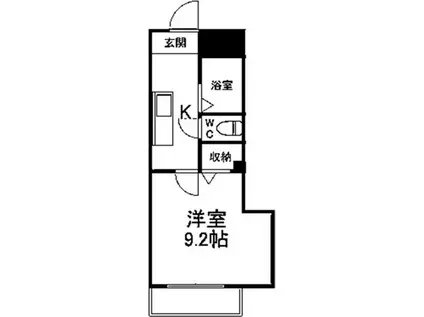 アンプルール フェール刈谷市駅(1K/3階)の間取り写真
