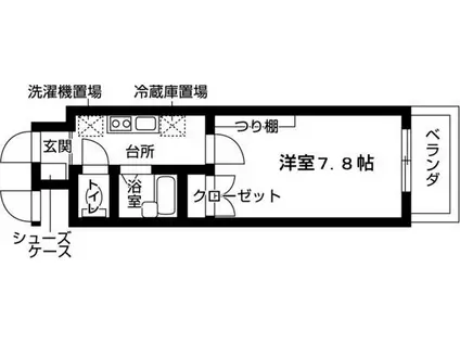 ESTUDIO原(1K/4階)の間取り写真