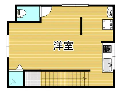 ノワール中島(ワンルーム/2階)の間取り写真