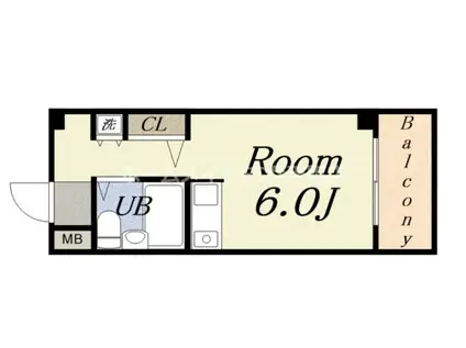 ベルメゾン朝潮橋(ワンルーム/3階)の間取り写真