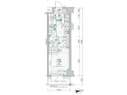 DUO STAGE調布国領MAXIV DUE(1K/4階)の間取り写真