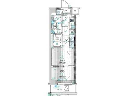 GENOVIA世田谷砧II(2K/3階)の間取り写真