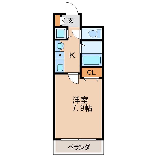 プレサンス栄メディパーク(1K/4階)の間取り写真