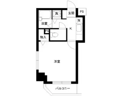 スカイコート神楽坂壱番館(1K/5階)の間取り写真