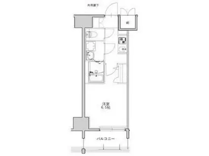 S-RESIDENCE名駅北ALESIA(1K/3階)の間取り写真
