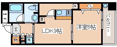 カトルセゾン(1LDK/5階)の間取り写真