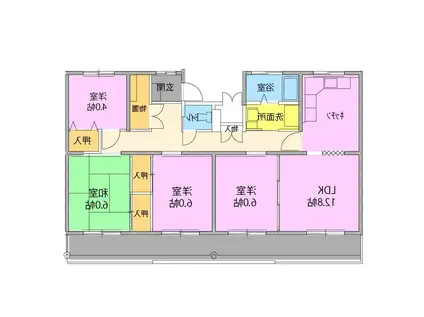 サルヴァトーレ吉村2号棟(4LDK/3階)の間取り写真