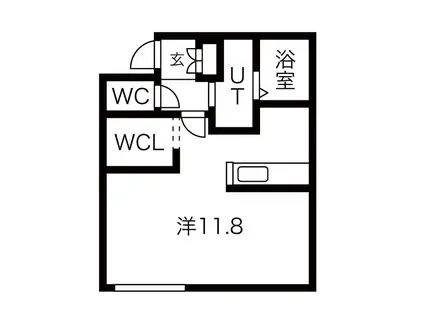 RESITRUST(1K/3階)の間取り写真